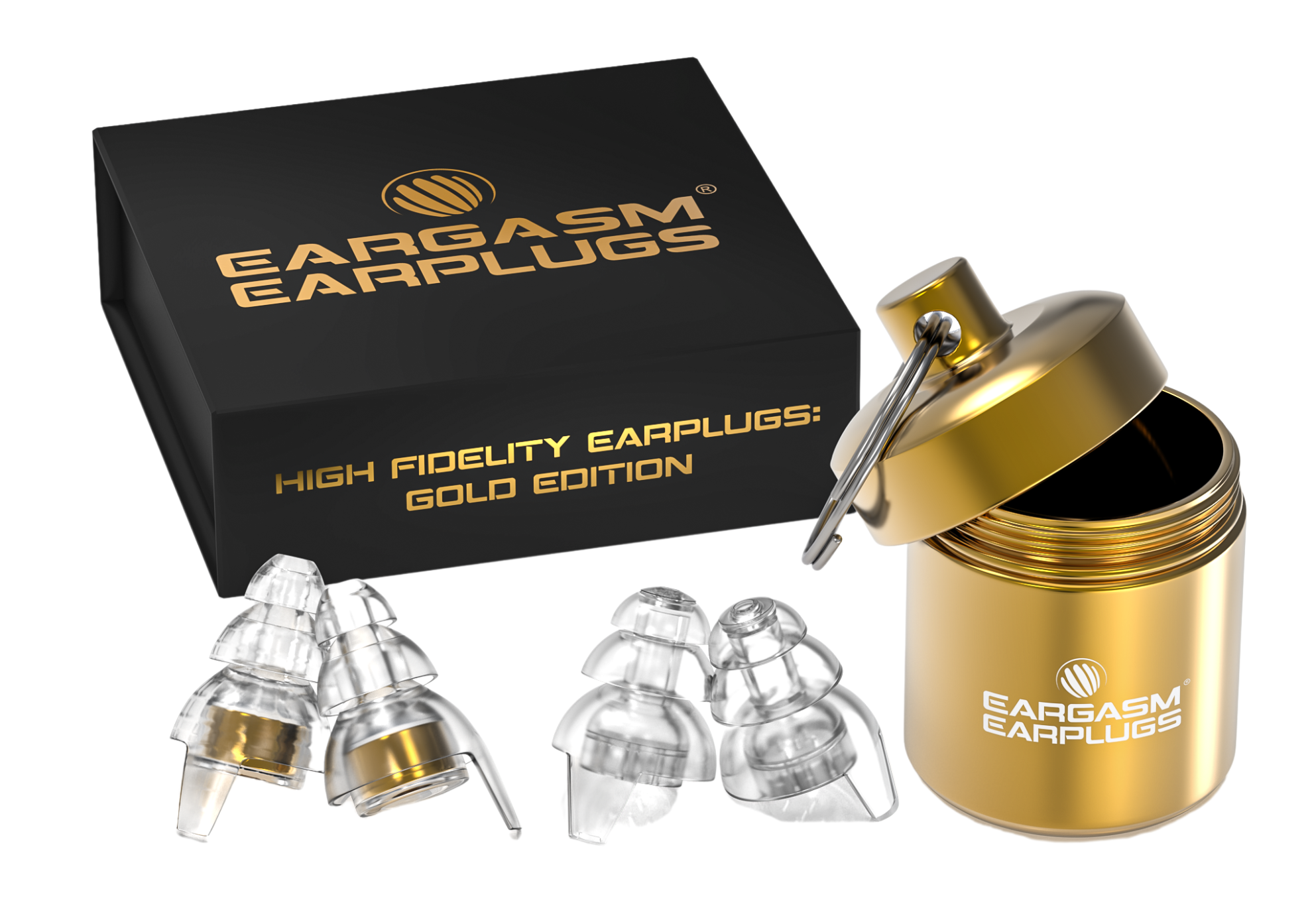 Eargasm High Fidelity Earplugs: Gold Edition